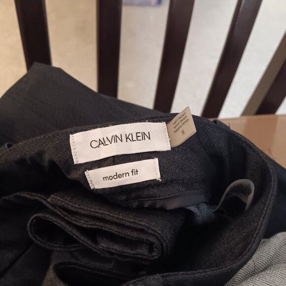 Calvin Klein suit, blackish-blue, jacket size 16, pants size 14 - Picture 6 of 6